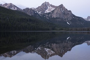 Photograph McGowan Peak & Stanley Lake at Sunrise 