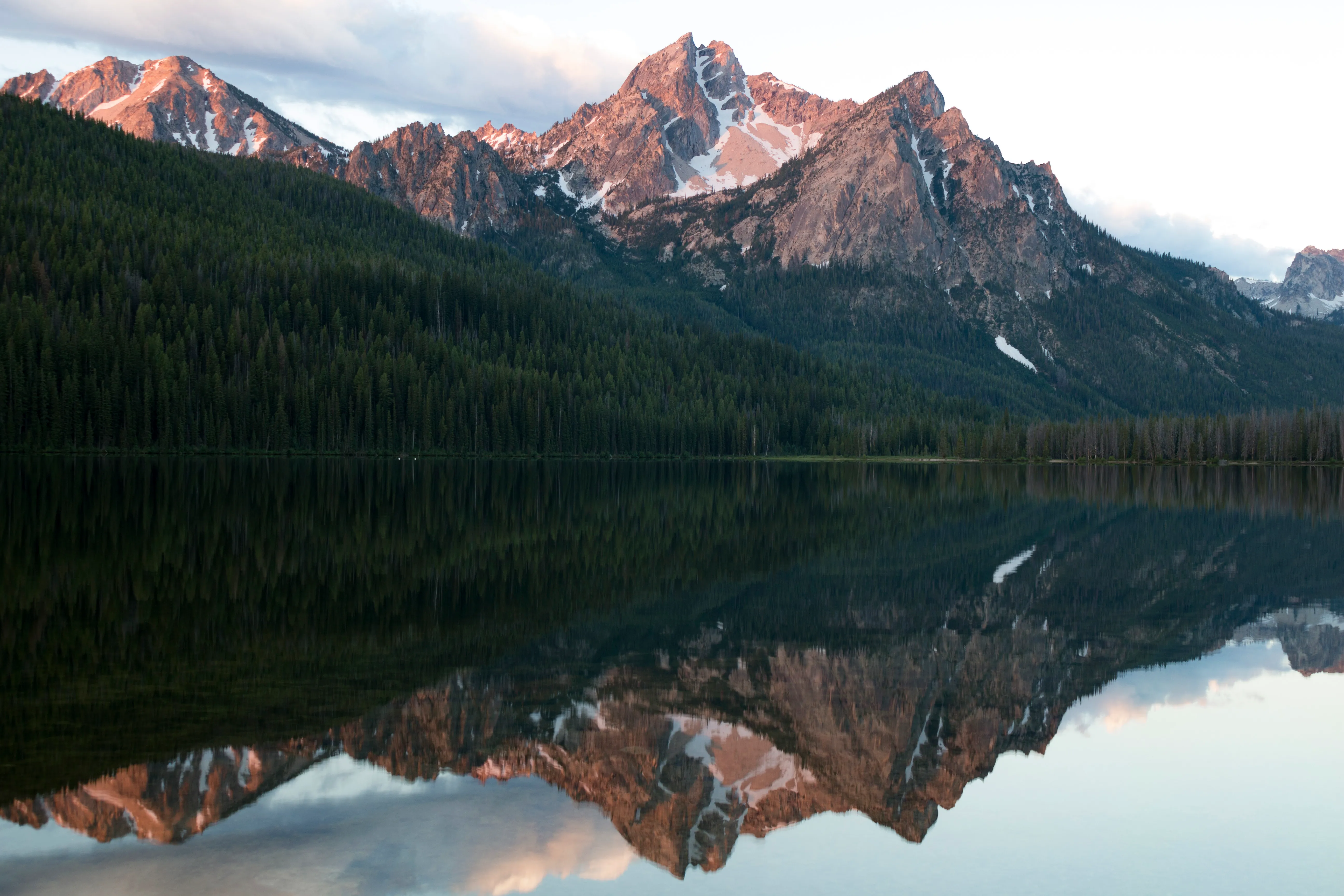 Photograph McGowan Peak & Stanley Lake at Sunrise 