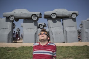 Carhenge: Alliance, Nebraska Eclipse 2017