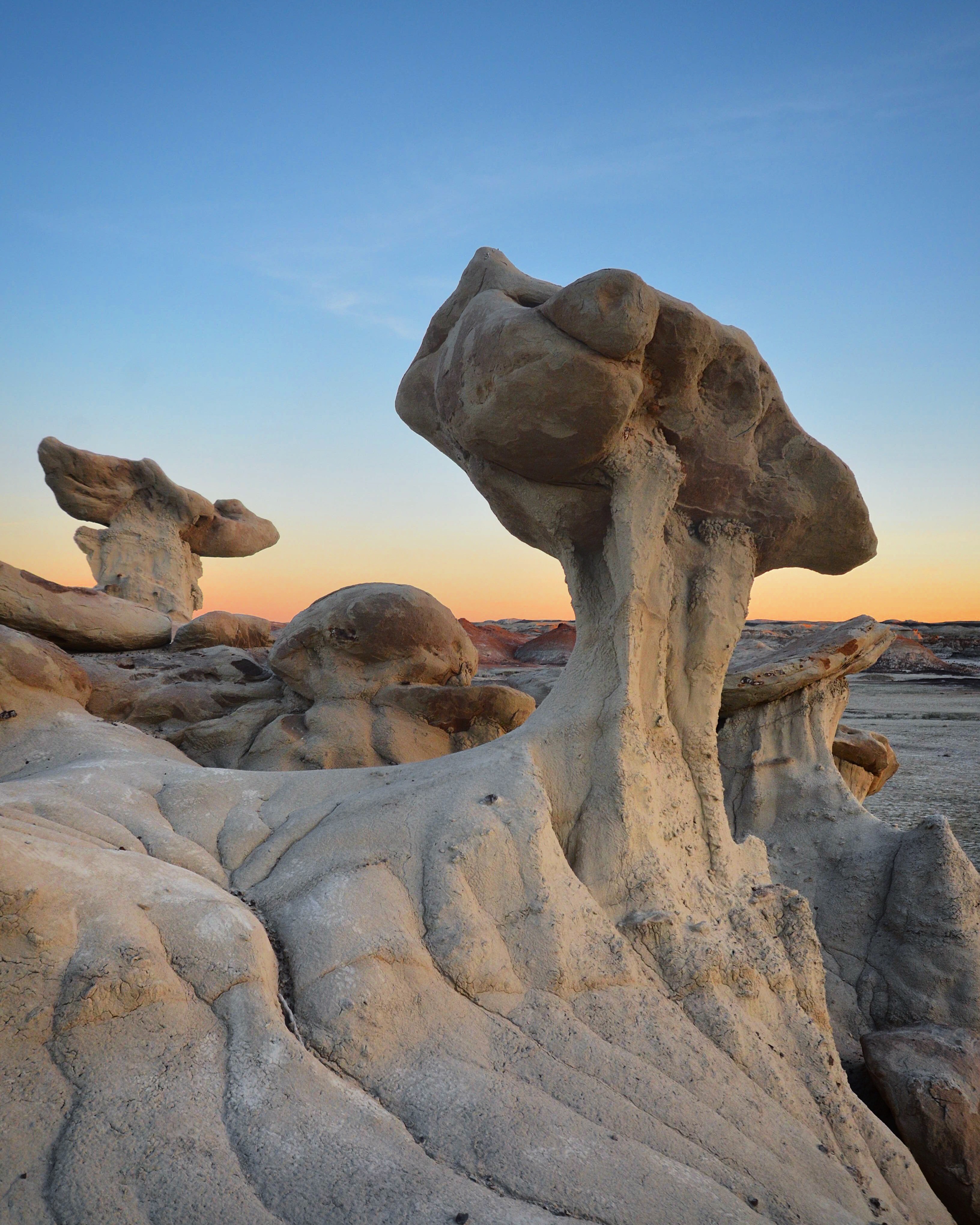 Camp in the Bisti Badlands