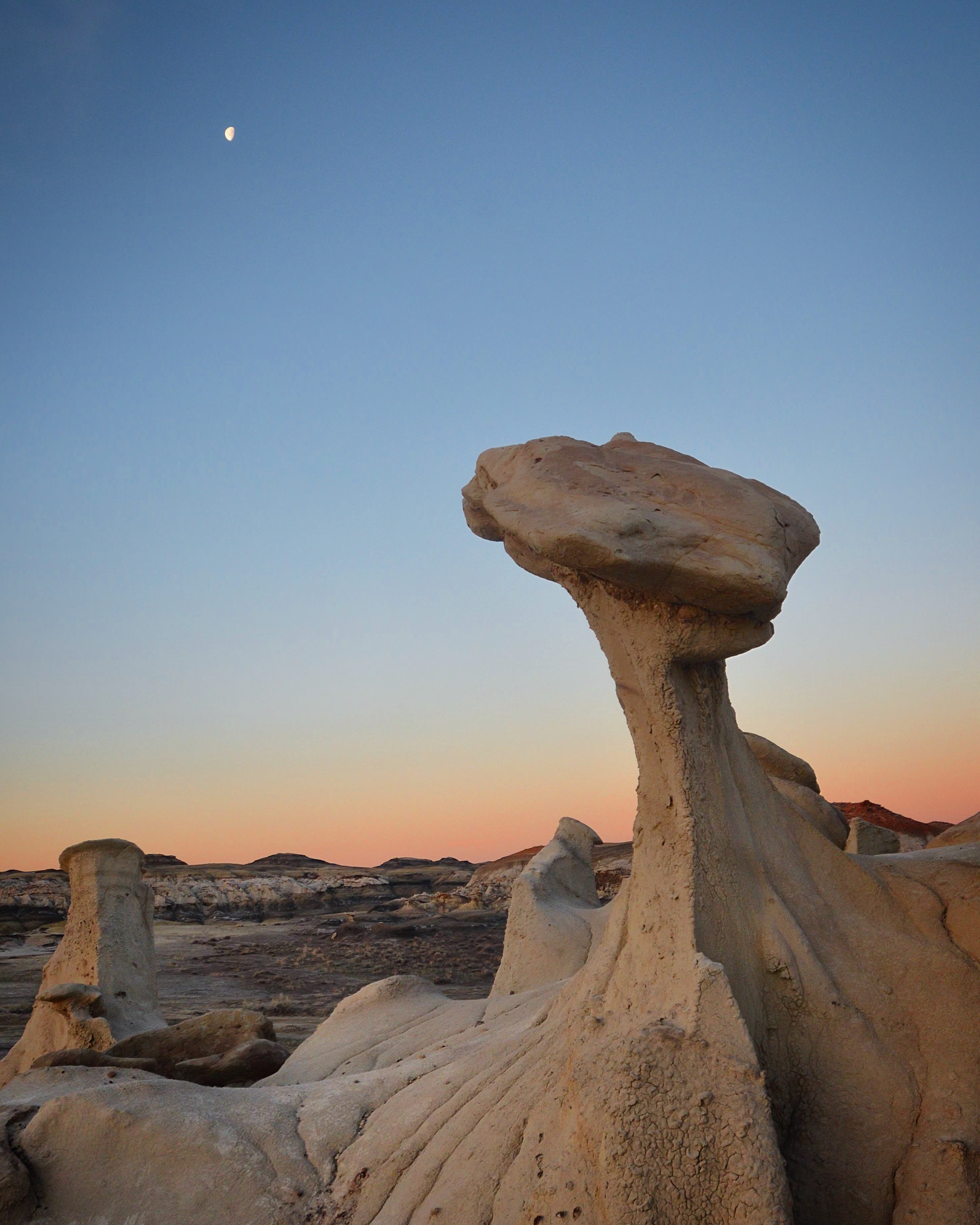 Camp in the Bisti Badlands