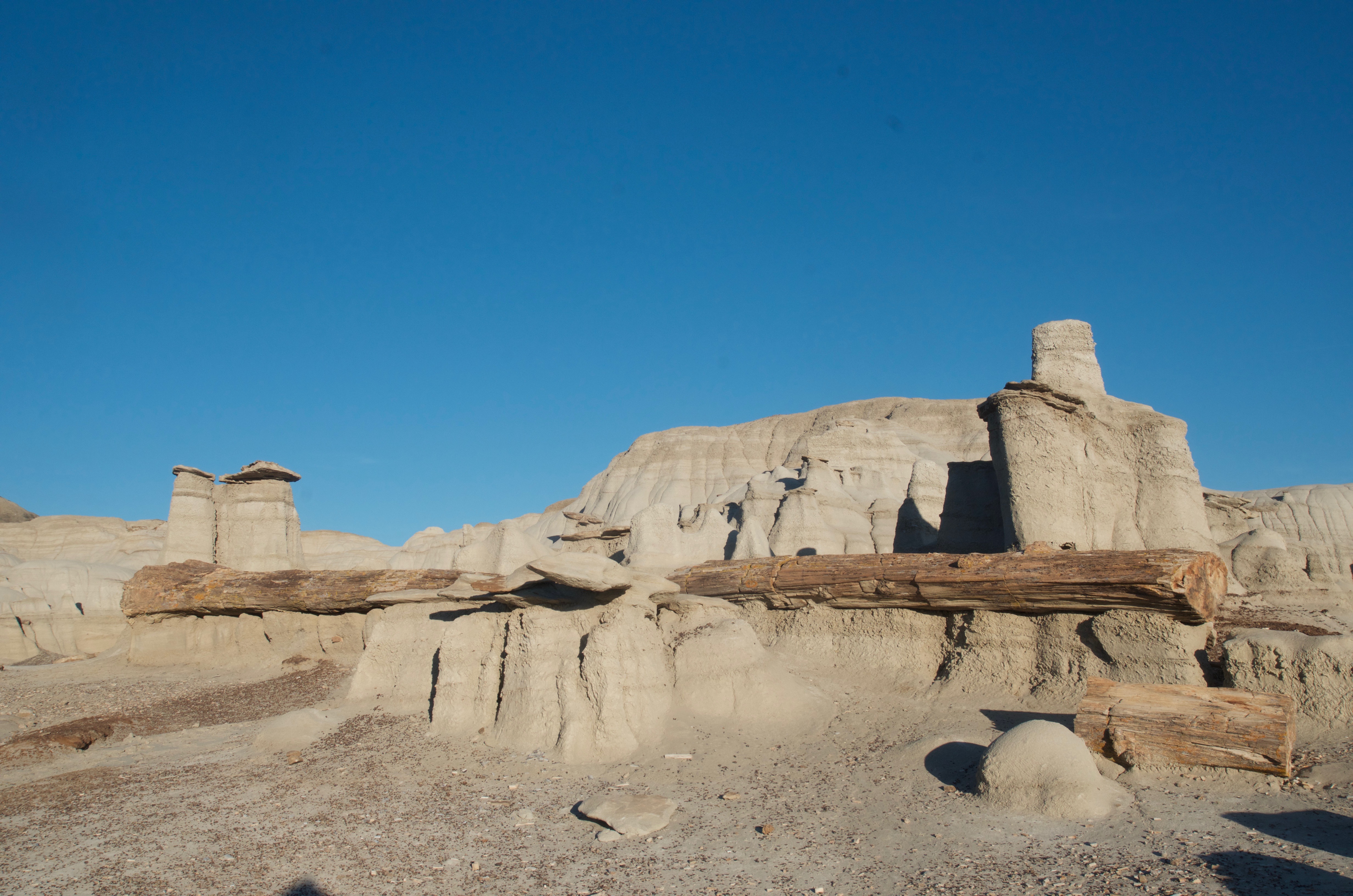 Camp in the Bisti Badlands