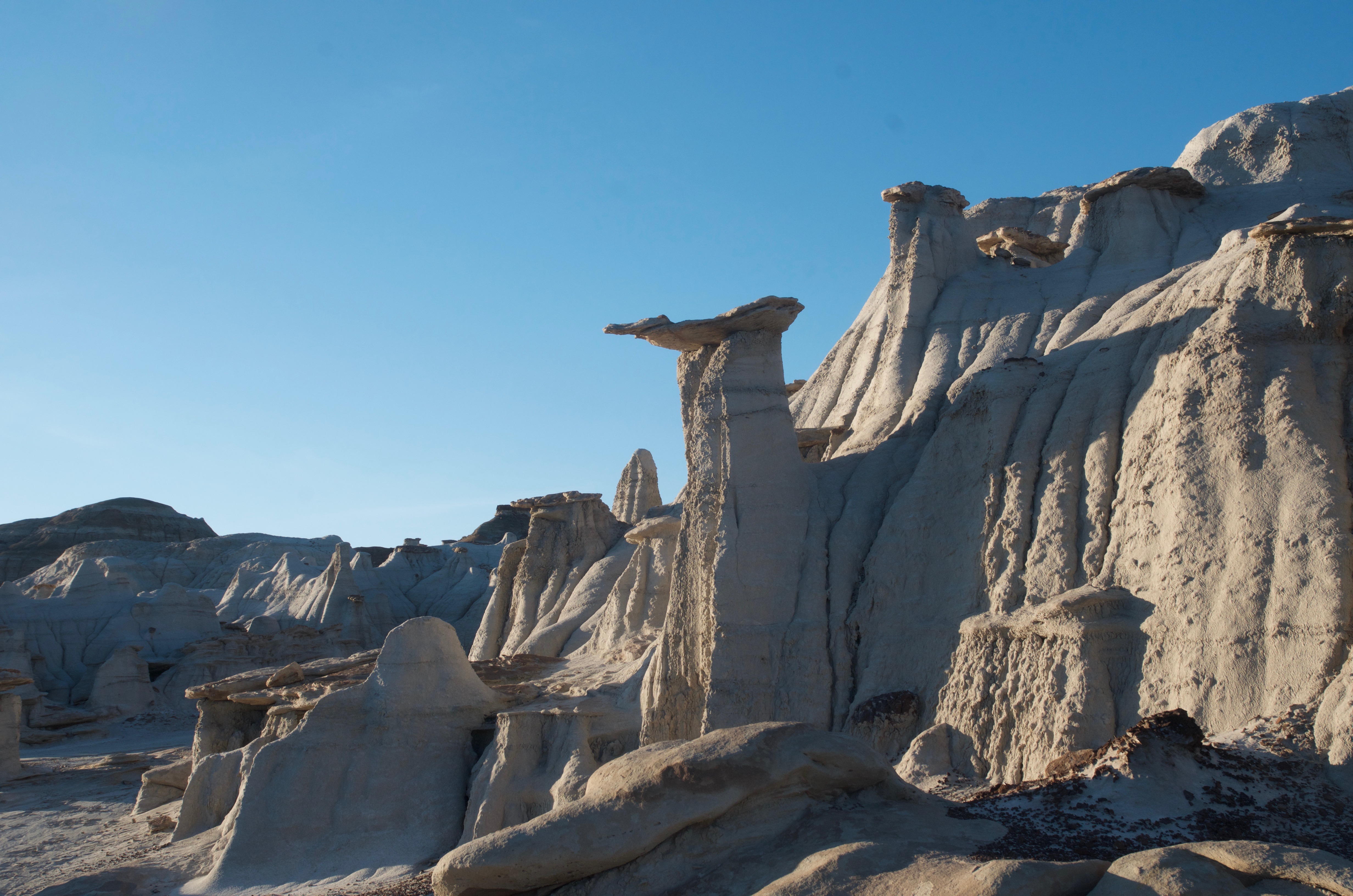 Camp in the Bisti Badlands