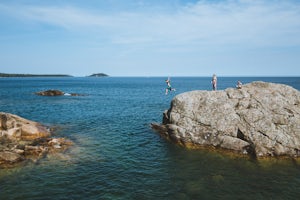 Hike, Swim and Jump at Rum Runner's Cove