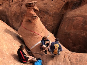 Canyoneering in Neon Canyon