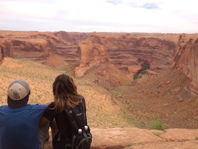 Day Hike Crack-in-the-Wall to Jacob Hamblin Arch in Coyote 