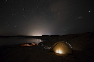 Kayak Camp on Lake Powell 