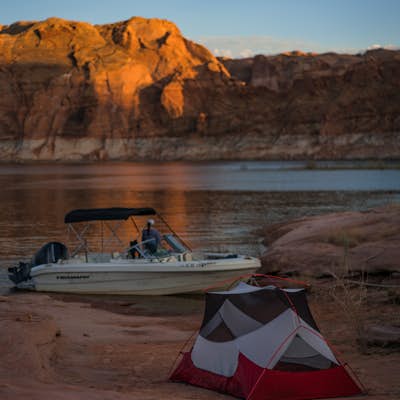 Boat-In Camp at The Rincon in Lake Powell