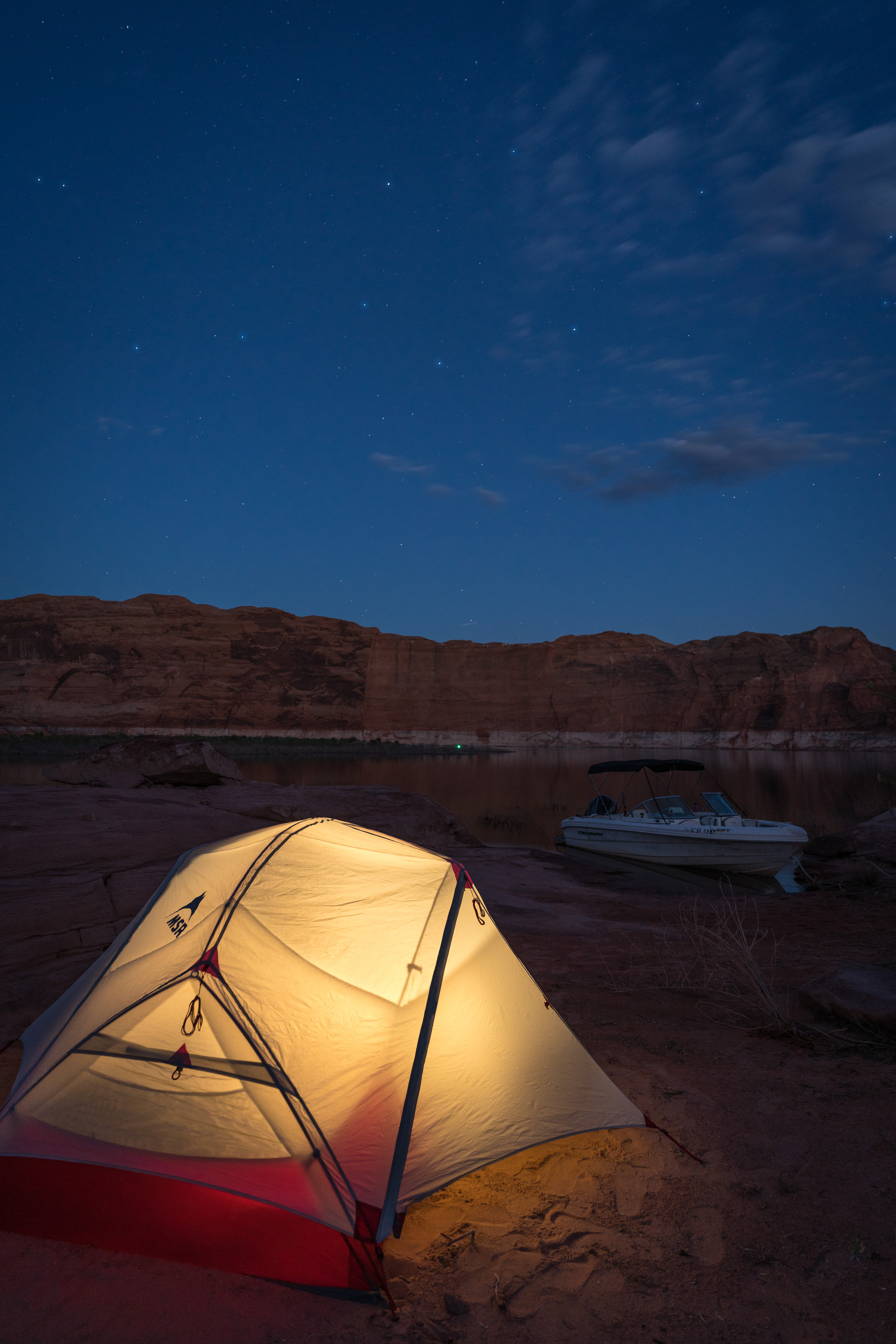 Boat-In Camp at The Rincon in Lake Powell