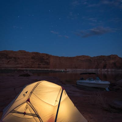 Boat-In Camp at The Rincon in Lake Powell