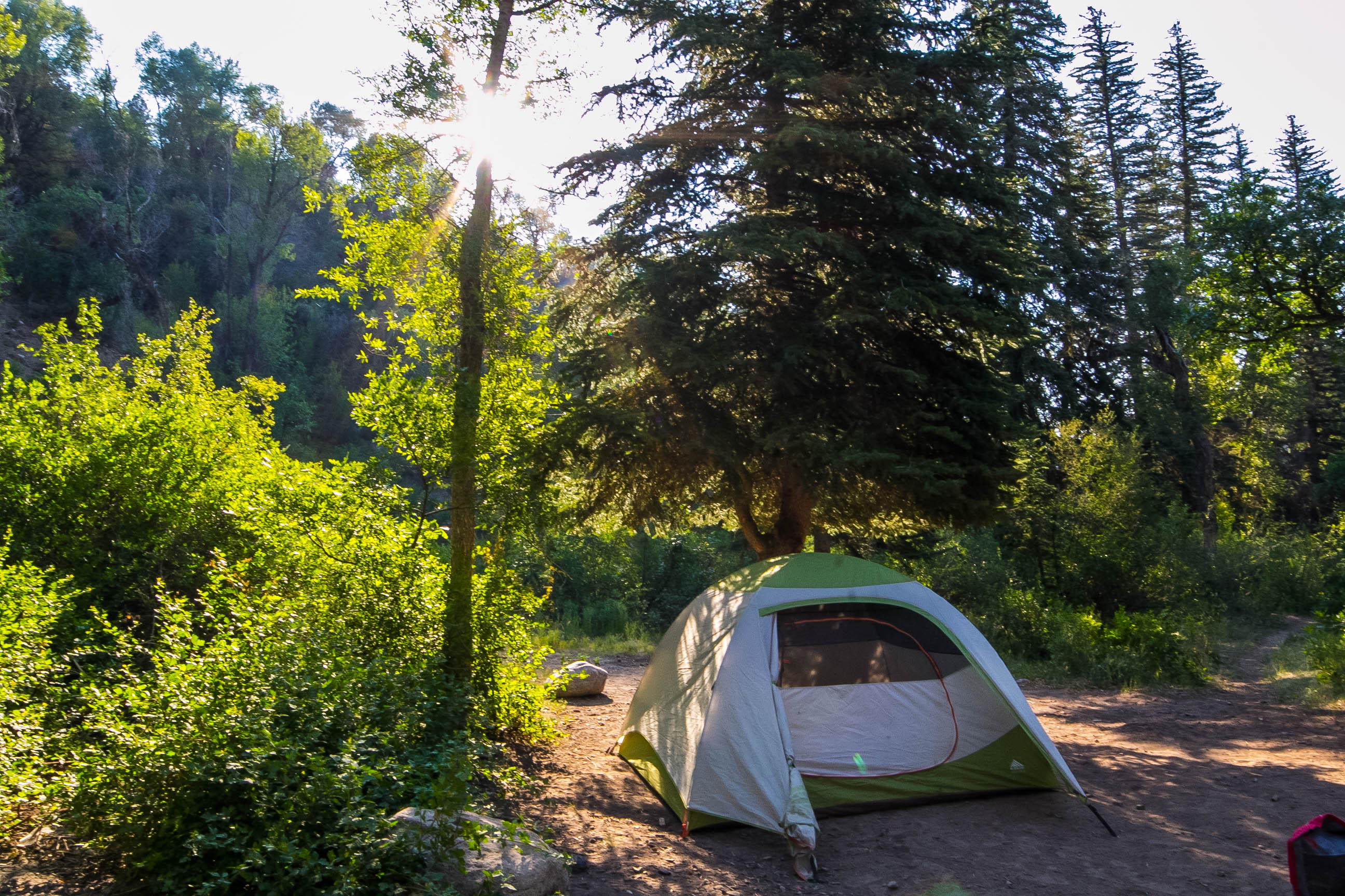 Camp at Deep Creek Campground, Gypsum, Colorado