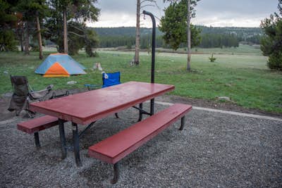 Camp at Sitting Bull Campground