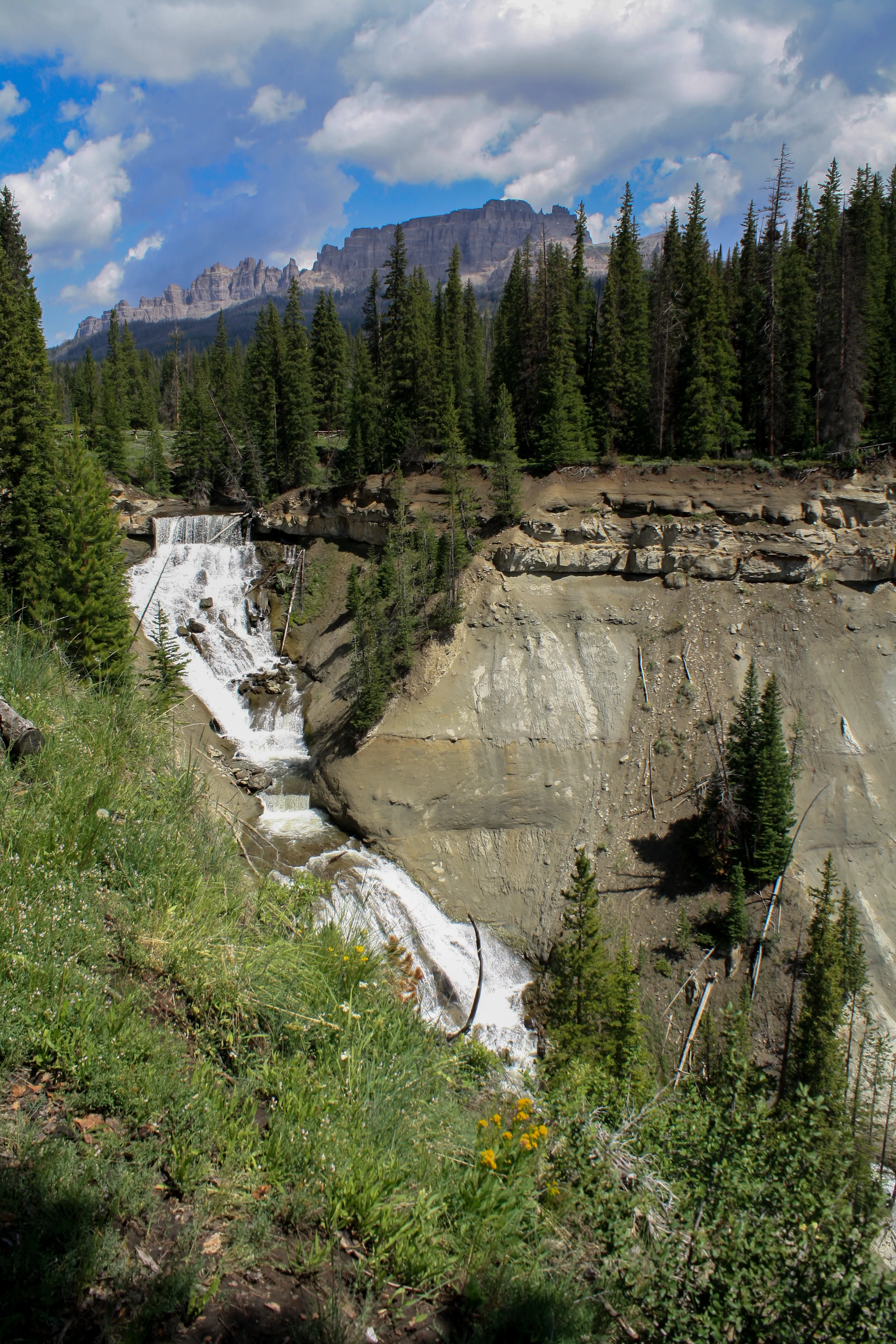 Photograph Brooks Lake Creek Falls
