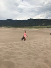 Sandboard in Great Sand Dunes National Park