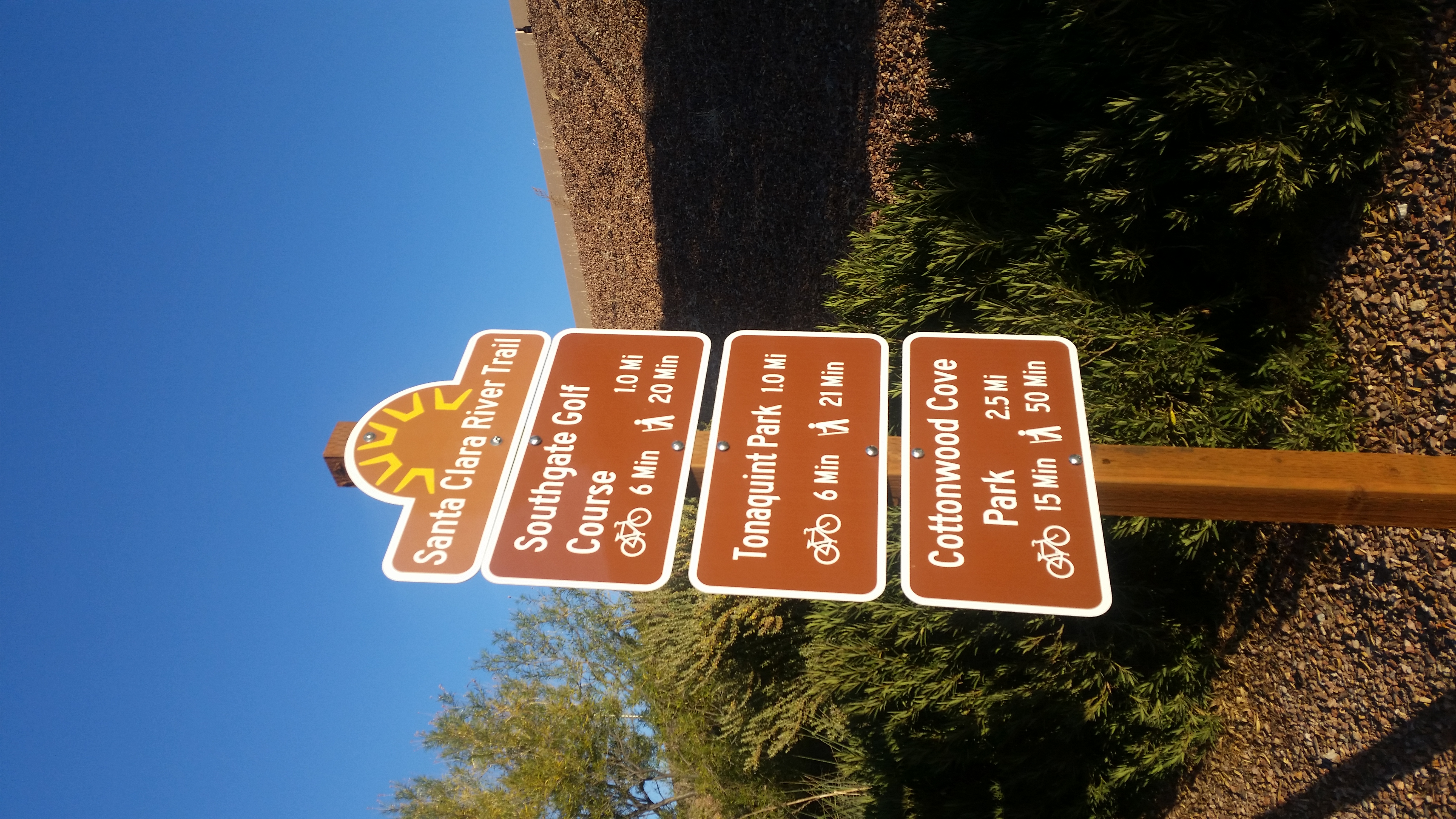Run the Santa Clara River Trail to Tonaquint Park and Cottonwood Cove Park
