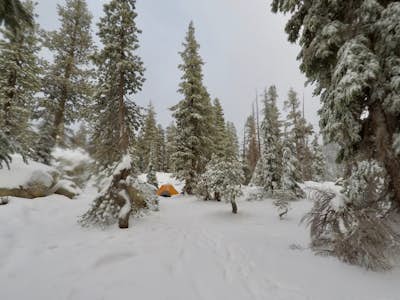 Snow Camp at Bull Run Lake