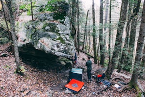 Bouldering at Lilly Boulders 