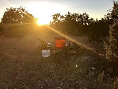 Camp at Little Creek Mesa