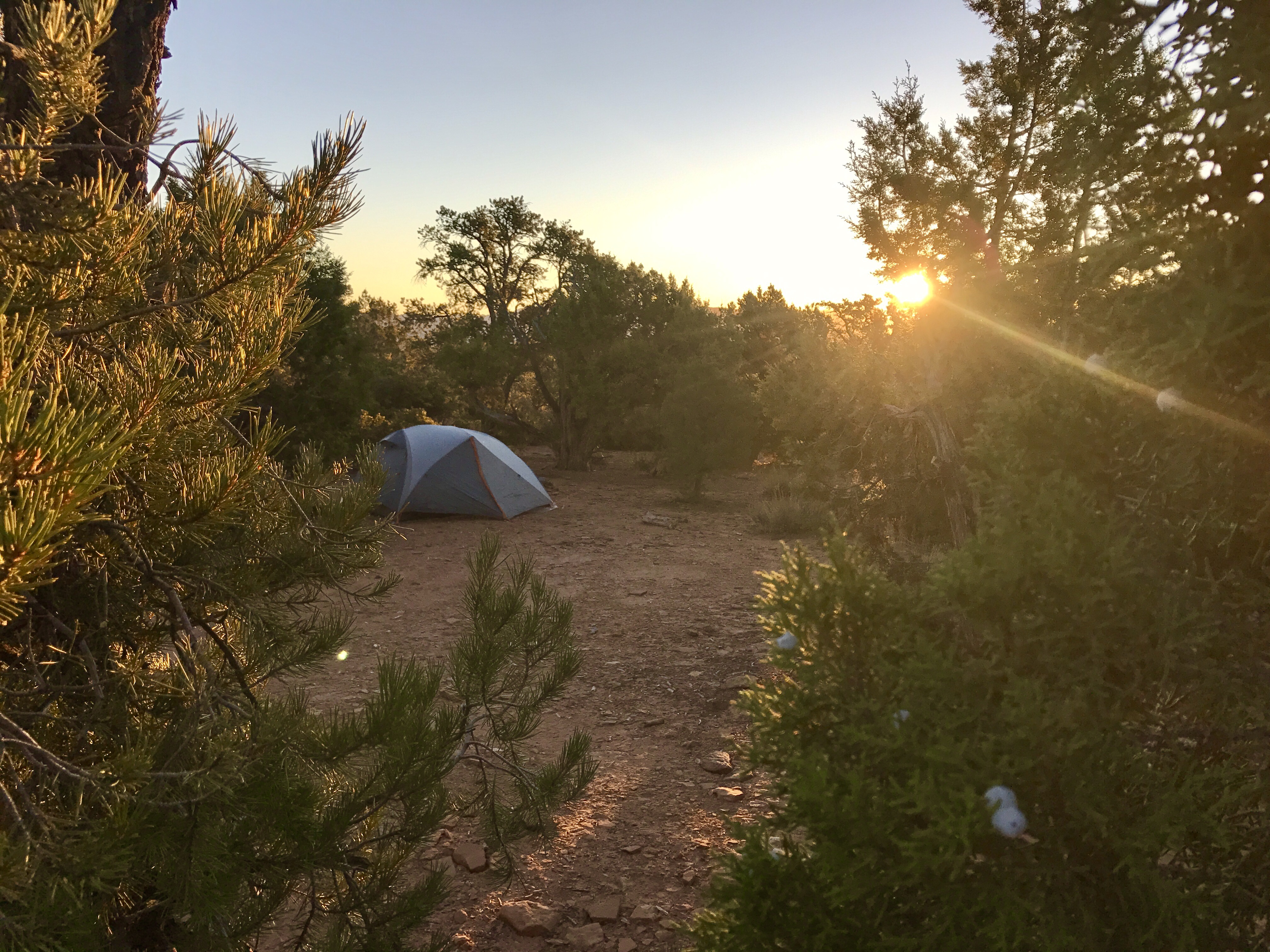 Camp at Little Creek Mesa
