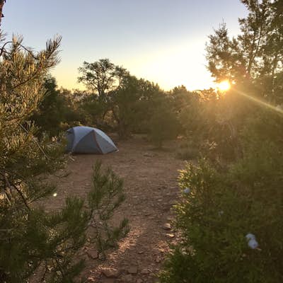 Camp at Little Creek Mesa