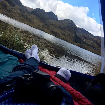 Camp in El Cajas National Park