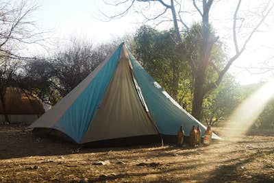 Camp at La Posada next to Potrero Chico