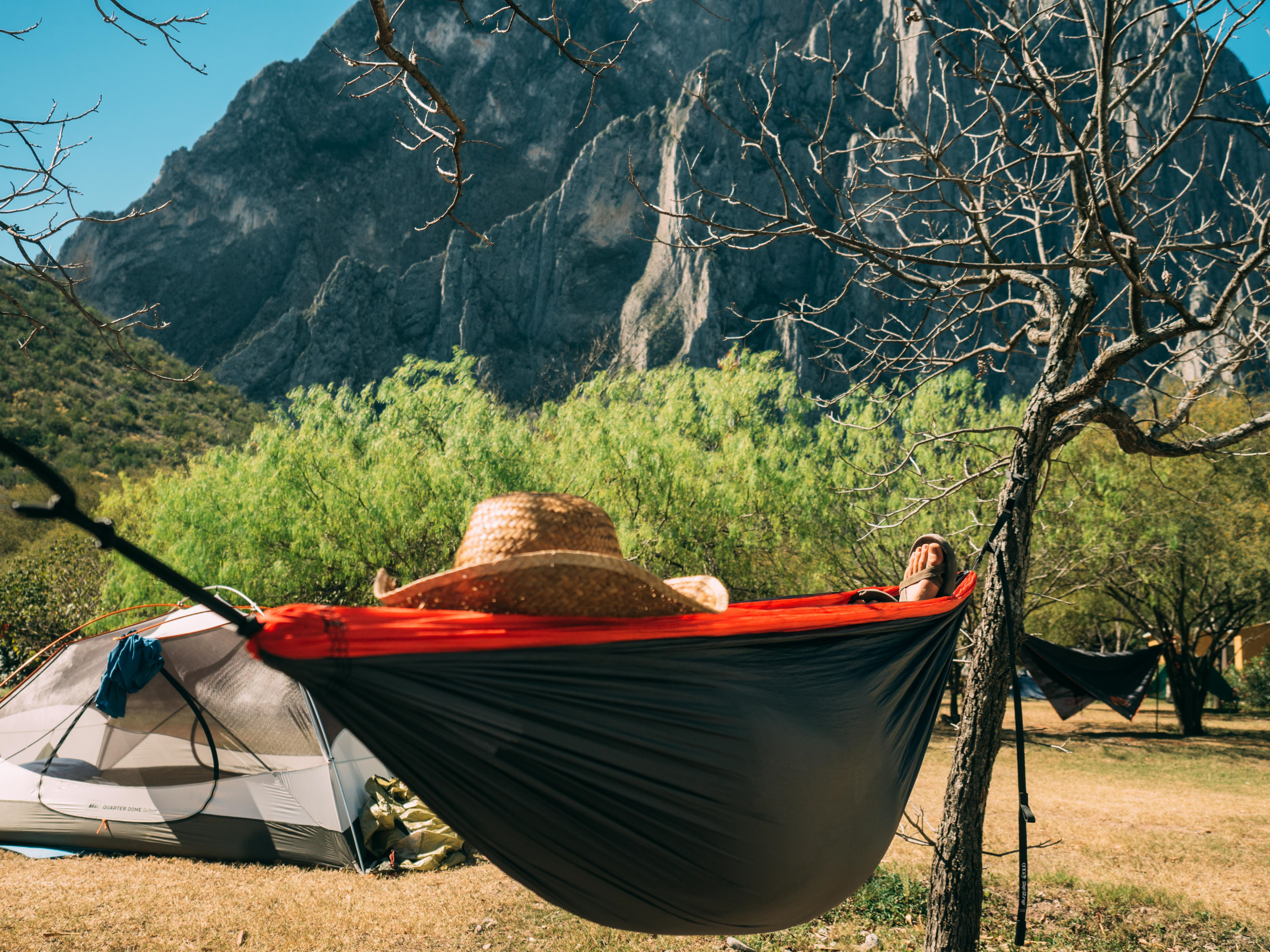Camp at La Posada next to Potrero Chico